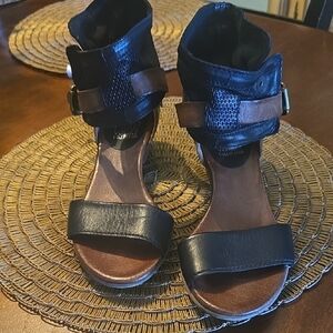 Black and Brown Women's Sandals